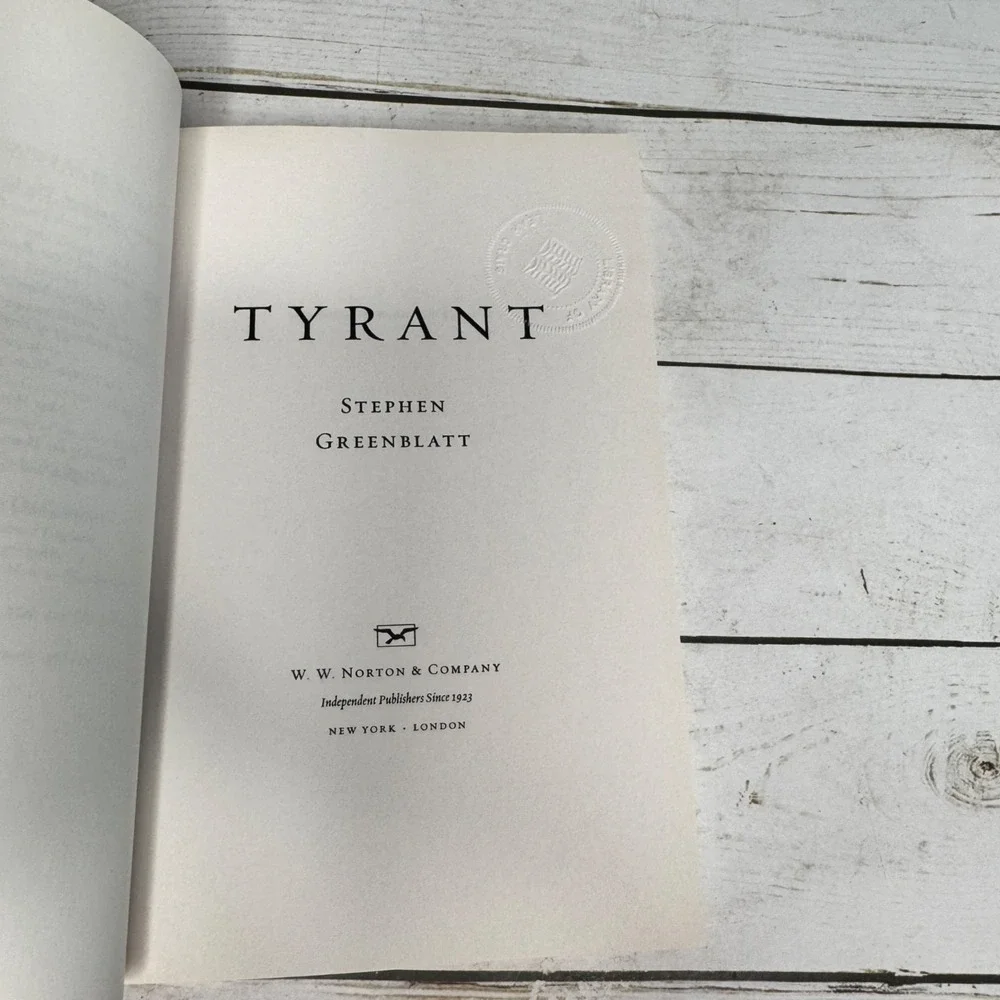 Tyrant Stephen Greenblatt ARC Advance Reading Copy‎ 2018 Uncorrected Proof PB
